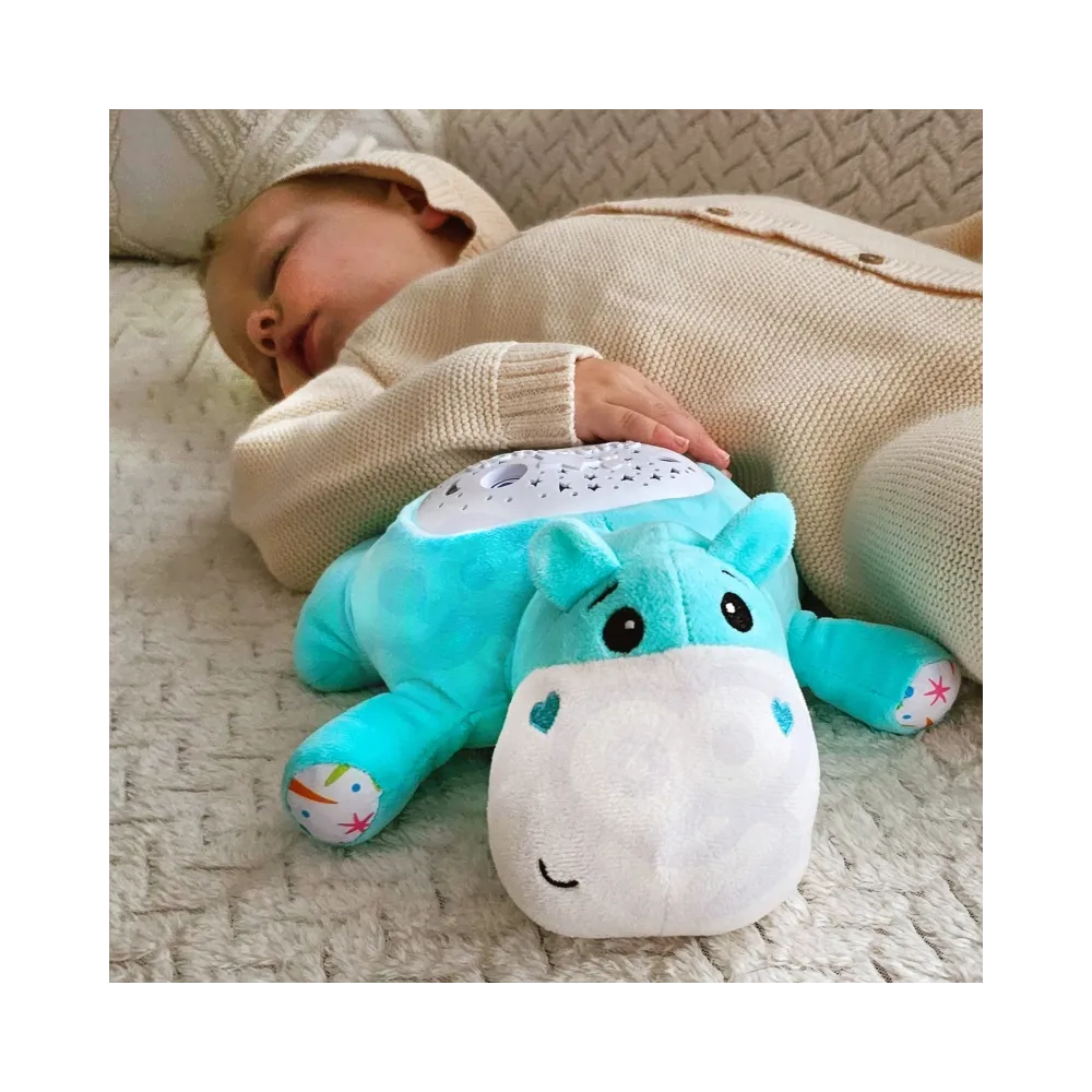 WOOPIE BABY Przytulanka Projektor 2w1 Usypiacz Hipopotam