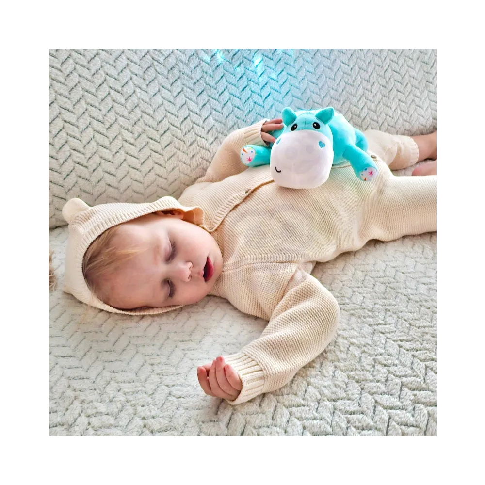 WOOPIE BABY Przytulanka Projektor 2w1 Usypiacz Hipopotam