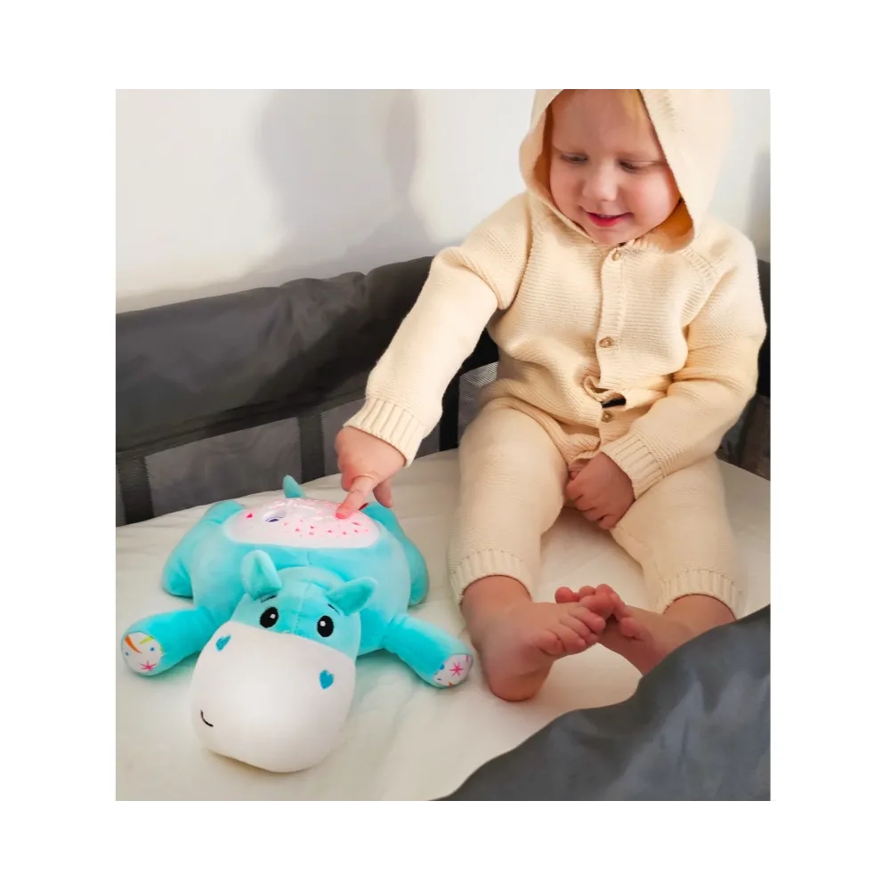 WOOPIE BABY Przytulanka Projektor 2w1 Usypiacz Hipopotam