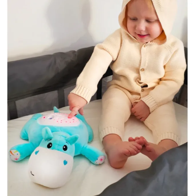 Kolorowe światełka hipopotama dla dzieci