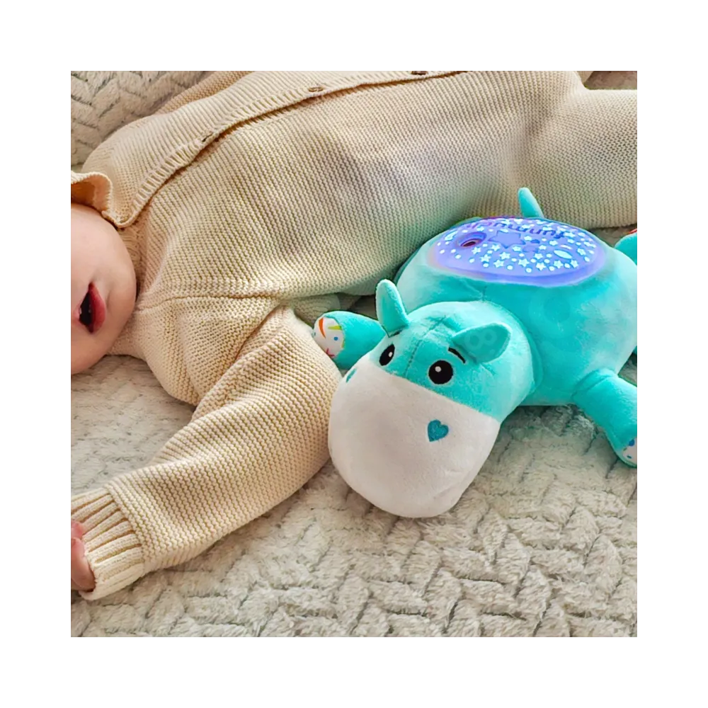 WOOPIE BABY Przytulanka Projektor 2w1 Usypiacz Hipopotam