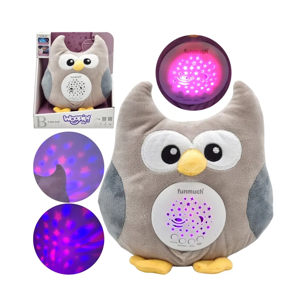 WOOPIE BABY Przytulanka Usypiacz Projektor 2w1 Sówka - 10 Kołysanek