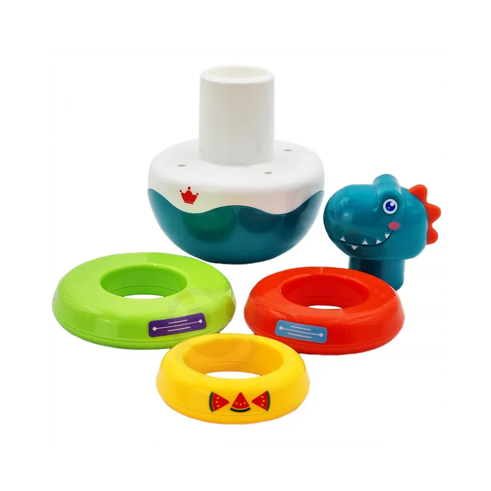 WOOPIE BABY Zabawka Sensoryczna Dino Układanka Piramidka dla Niemowląt