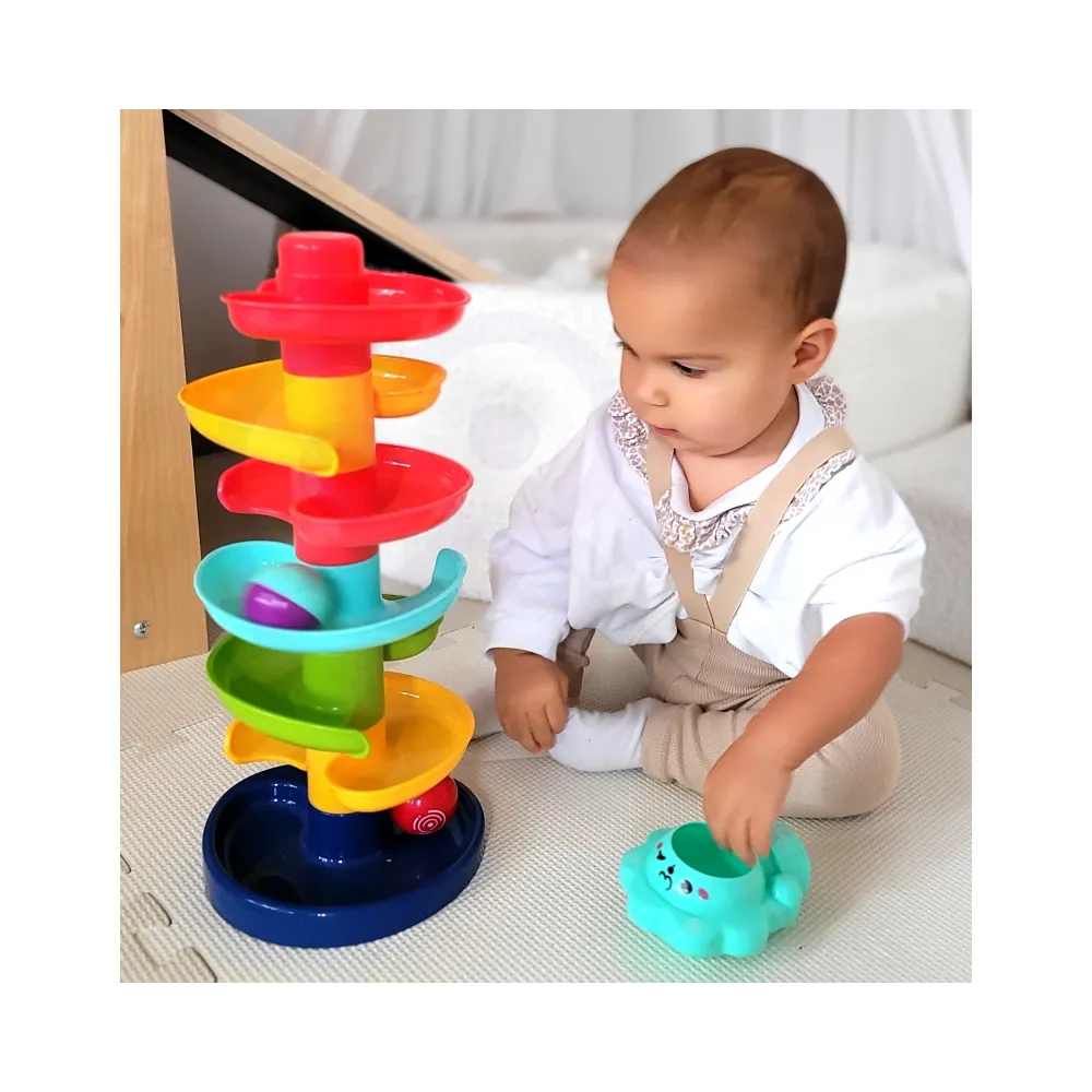 Zestaw kulkowy z kolorowymi kulkami