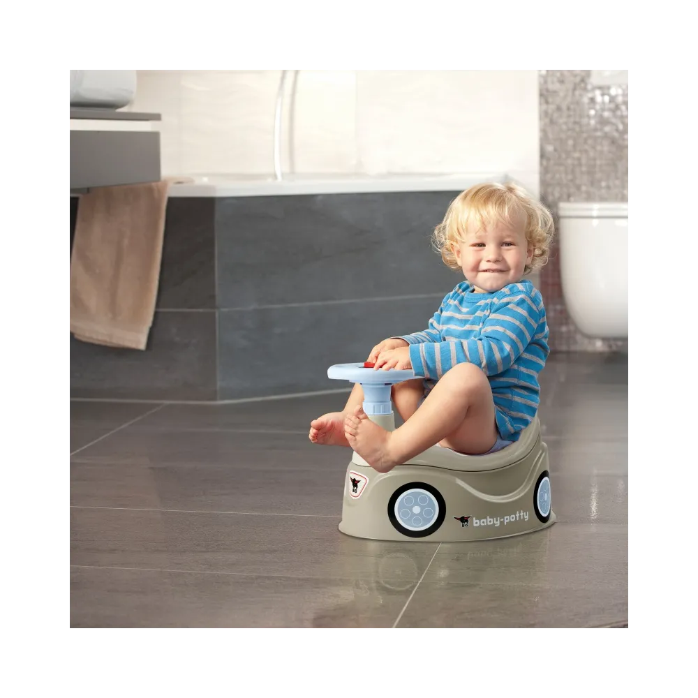 BIG Nocnik Szary New Bobby Car Autko Kierownica