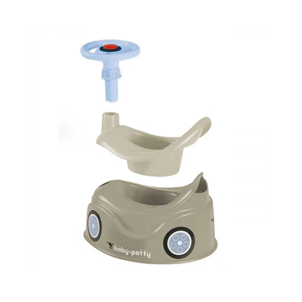 BIG Nocnik Szary New Bobby Car Autko Kierownica