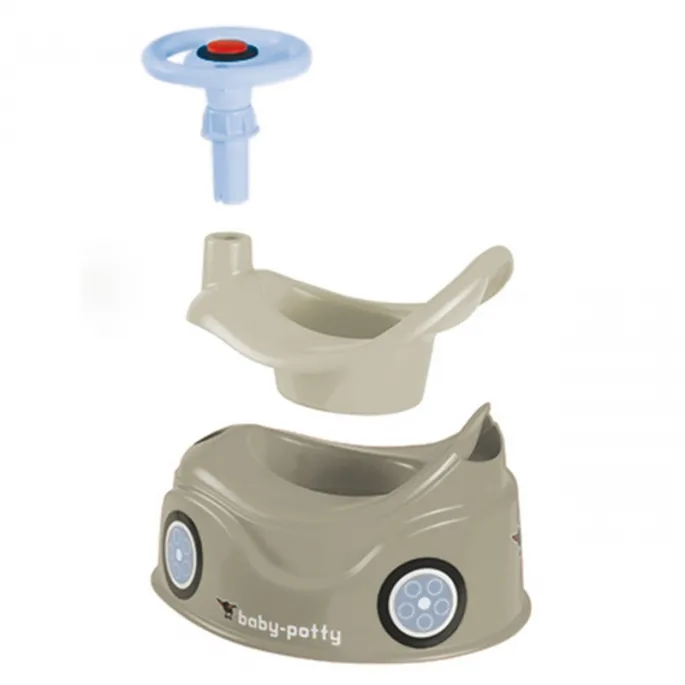 Bezpieczny nocnik dla maluchów z wysokim oparciem