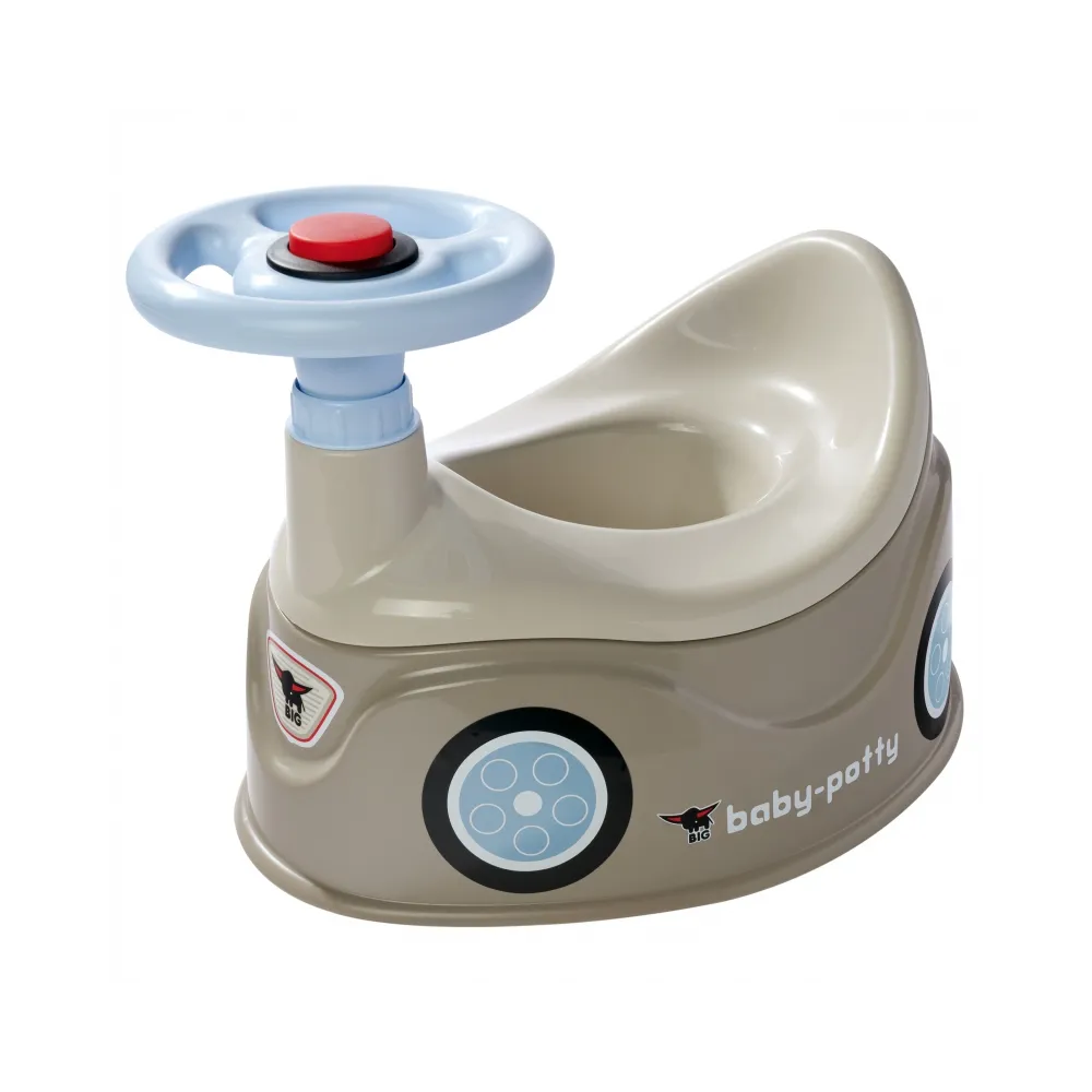 BIG Nocnik Szary New Bobby Car Autko Kierownica