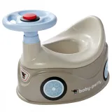 BIG Nocnik Szary New Bobby Car Autko Kierownica