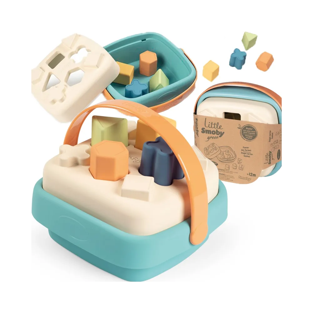 SMOBY Little Green Sorter w Koszyku Bioplastik