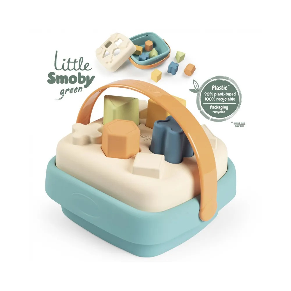 SMOBY Little Green Sorter w Koszyku Bioplastik