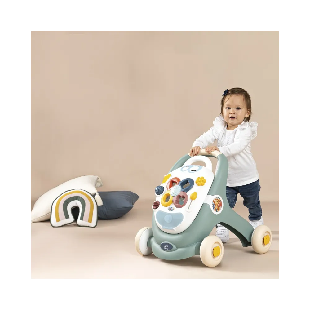 SMOBY Little Chodzik 3w1 Pchacz Interaktywny Wózek