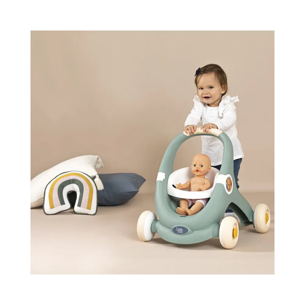 SMOBY Little Chodzik 3w1 Pchacz Interaktywny Wózek