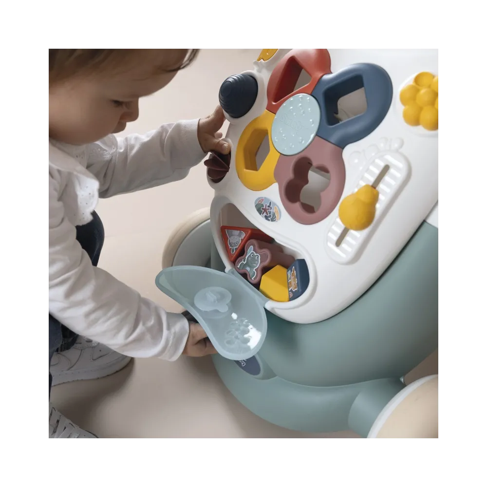 SMOBY Little Chodzik 3w1 Pchacz Interaktywny Wózek