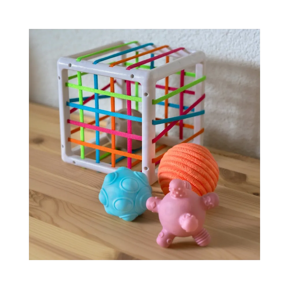 WOOPIE BABY Elastyczna Kostka Sensoryczna Sorter dla Dzieci Zwariowane Kształty 5 el.