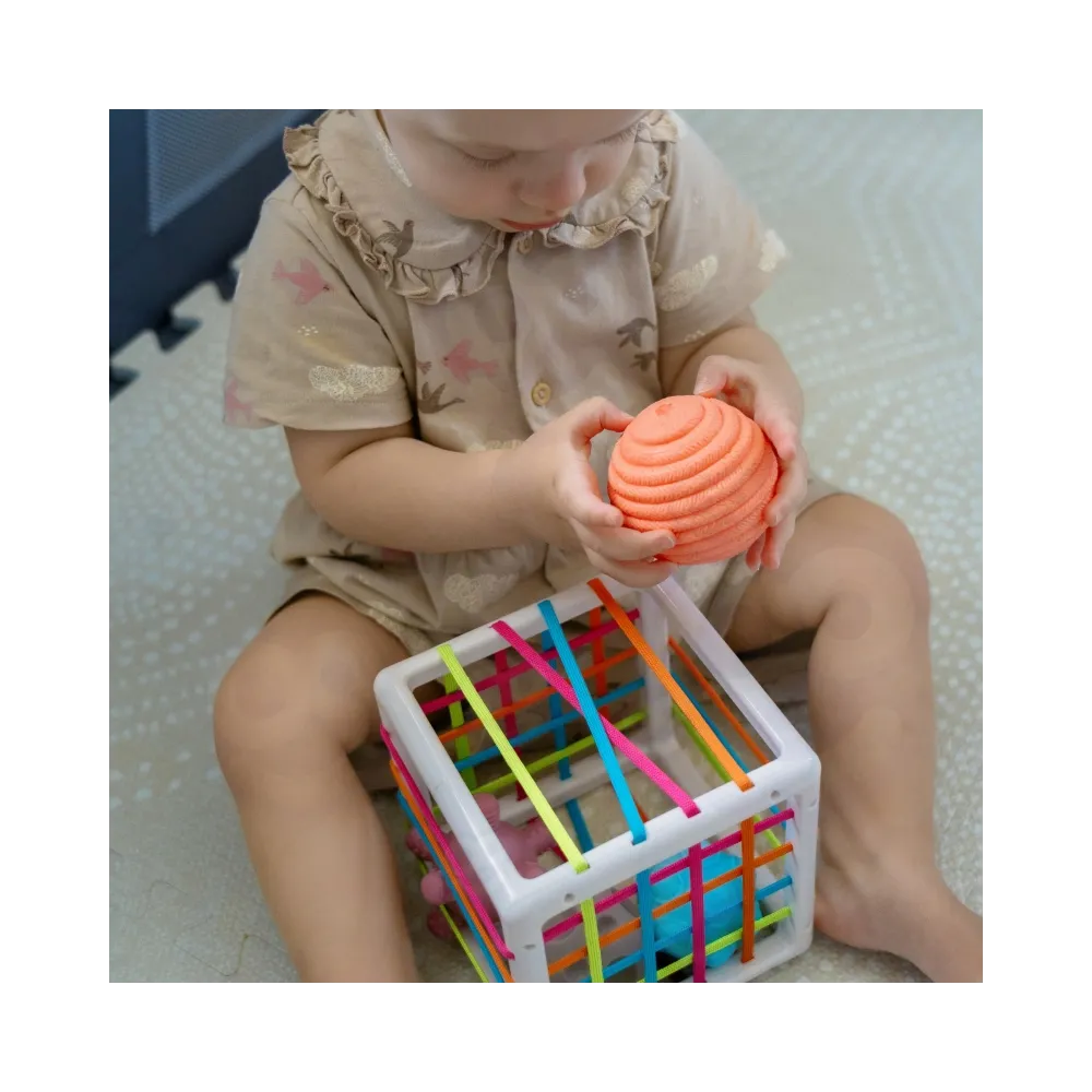 WOOPIE BABY Elastyczna Kostka Sensoryczna Sorter dla Dzieci Zwariowane Kształty 5 el.