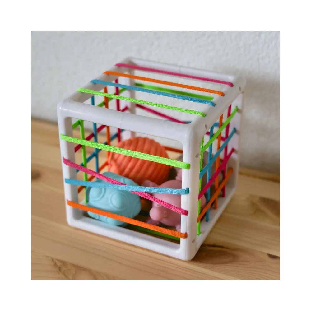 WOOPIE BABY Elastyczna Kostka Sensoryczna Sorter dla Dzieci Zwariowane Kształty 5 el.