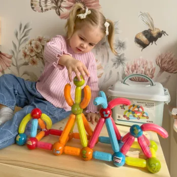 WOOPIE Magnetyczne Klocki Konstrukcyjne Edukacyjne 52 el.