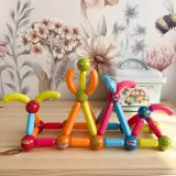 WOOPIE Magnetyczne Klocki Konstrukcyjne Edukacyjne 52 el.