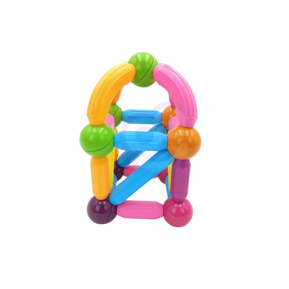 WOOPIE Magnetyczne Klocki Konstrukcyjne Edukacyjne Duże Grube 28 el.