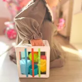 WOOPIE BABY Elastyczna Kostka Sensoryczna Sorter dla Dzieci Kolorowe Kształty 11 el.