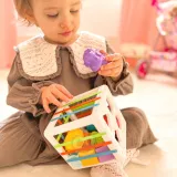 WOOPIE BABY Elastyczna Kostka Sensoryczna Sorter dla Dzieci Kolorowe Kształty 11 el.