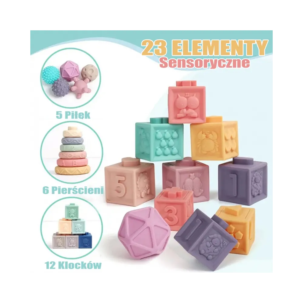 Kwadratowe klocki z cyframi i znakami matematycznymi do nauki