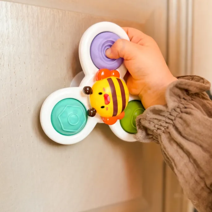 Spinner pszczółka z gumowymi przyssawkami