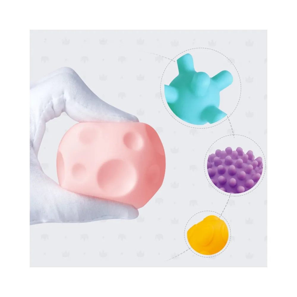 WOOPIE BABY Klocki Sensoryczne do Ściskania 8 el.