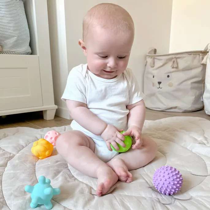 Miękkie klocki do ściskania - idealne dla niemowląt