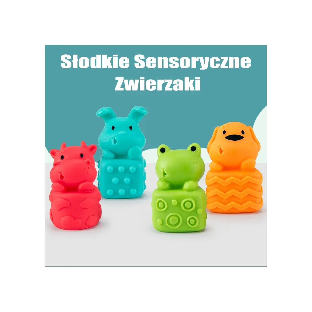 WOOPIE BABY Sensory Puzzles Squeeze Puzzle Sound Learning to Count 20 el.