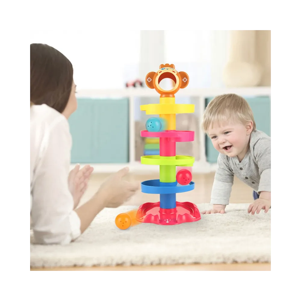 WOOPIE BABY Kulodrom Tor Kulkowy Zestaw Spirala + 3 Kulki