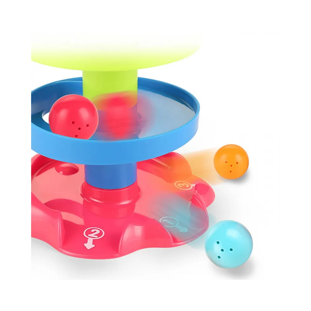 WOOPIE BABY Kulodrom Tor Kulkowy Zestaw Spirala + 3 Kulki