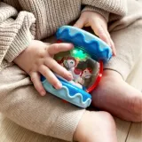 WOOPIE BABY Bębenek Pozytywka Projektor 3w1 Zabawka Muzyczna dla Niemowląt + Walec Roller do Nauki Raczkowania