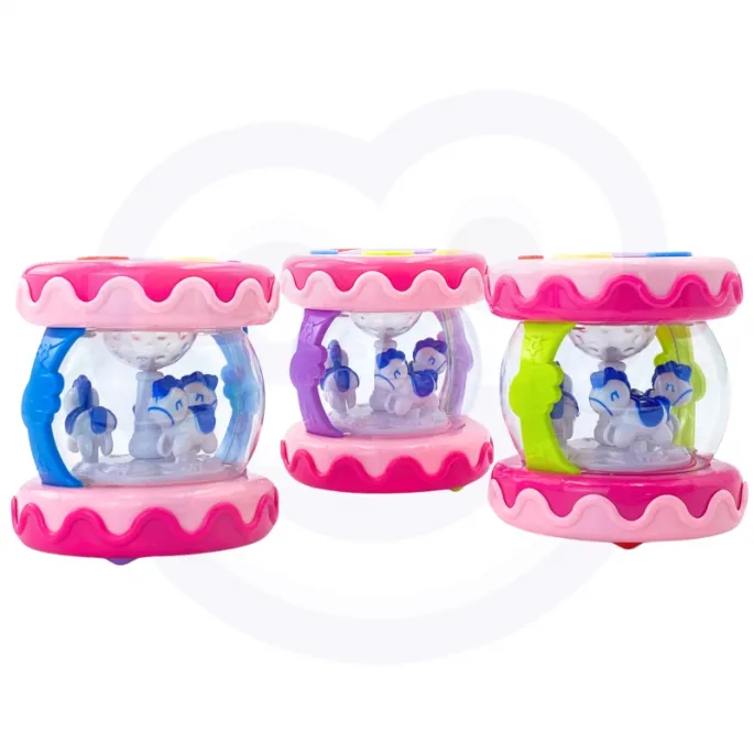 Zabawka edukacyjna dla najmłodszych - bębenek pozytywka