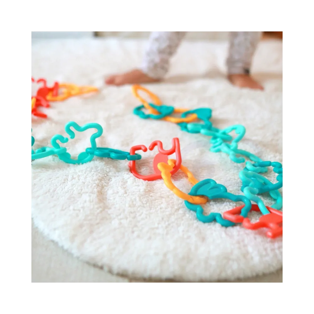 WOOPIE BABY Zabawka Sensoryczna Gryzaki dla Niemowląt Zawieszki Zwierzątka Łańcuszek 24 el.