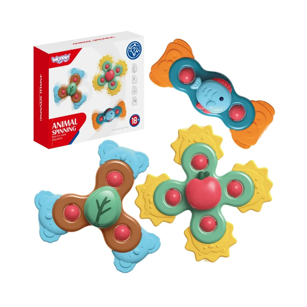 WOOPIE BABY Spiner Zabawka Sensoryczna Edukacyjna 3w1 Kolorowe