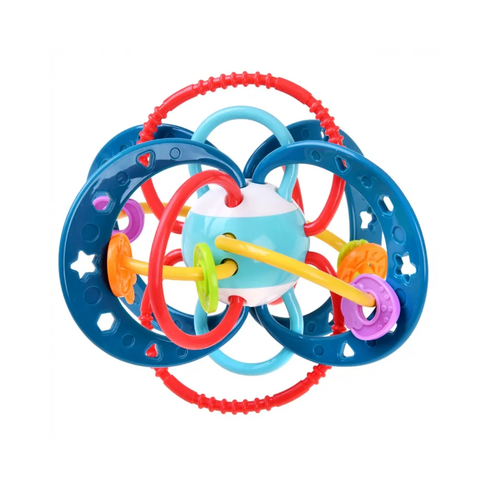 WOOPIE BABY Zabawka Sensoryczna 2w1 Gryzak Grzechotka Montessori