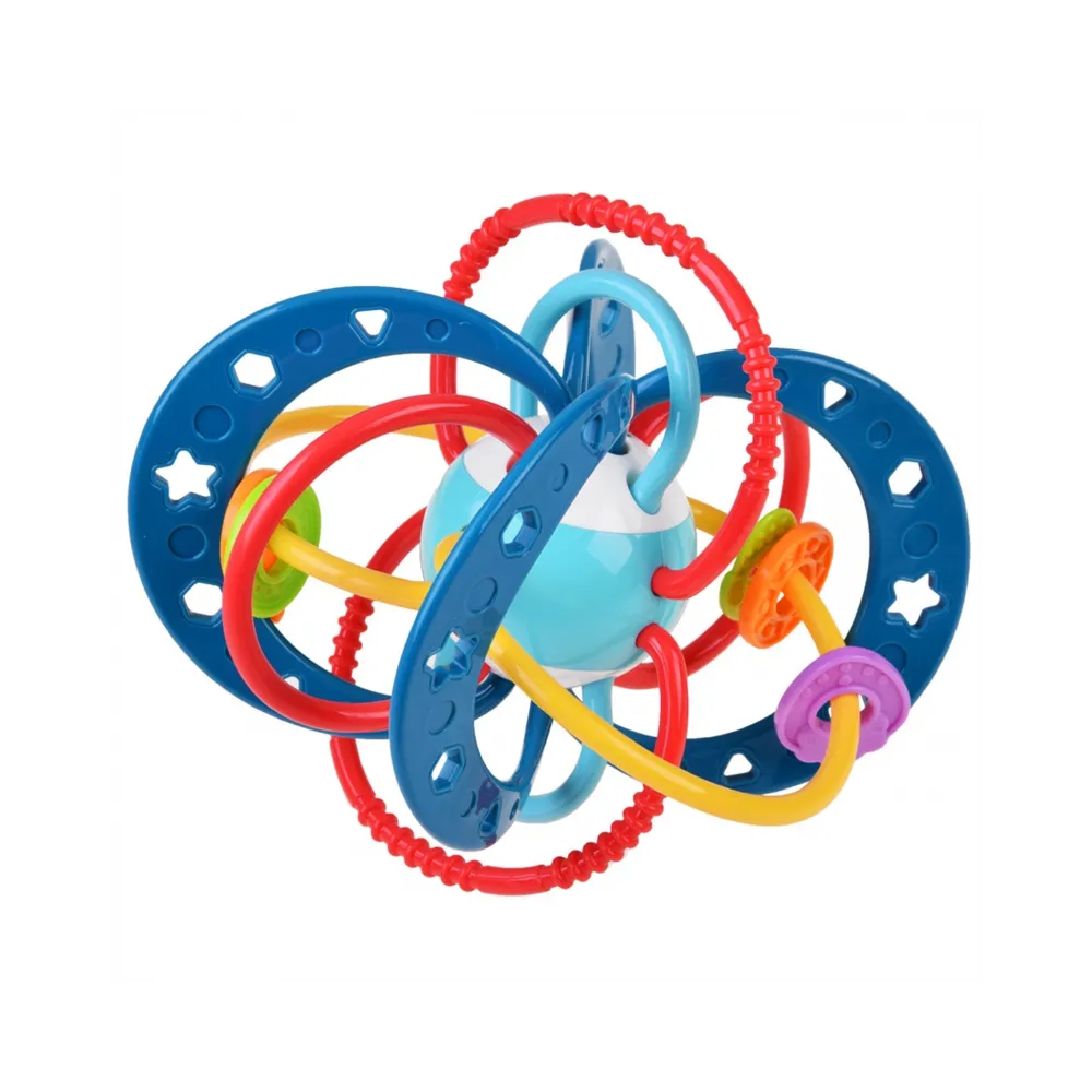 WOOPIE BABY Zabawka Sensoryczna 2w1 Gryzak Grzechotka Montessori