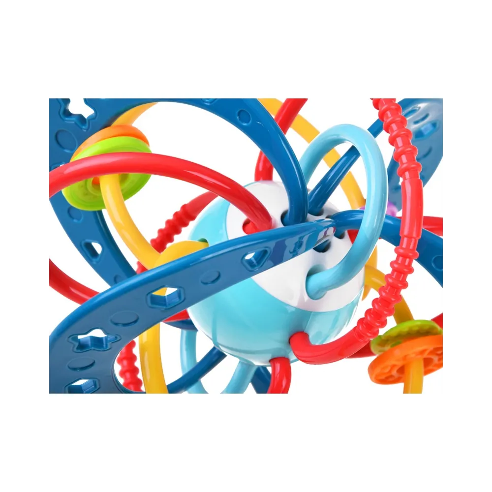 WOOPIE BABY Zabawka Sensoryczna 2w1 Gryzak Grzechotka Montessori