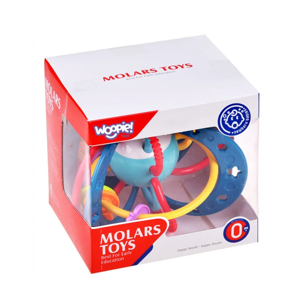 WOOPIE BABY Zabawka Sensoryczna 2w1 Gryzak Grzechotka Montessori