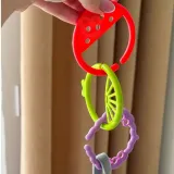 WOOPIE BABY Zabawka Sensoryczna Gryzaki dla Niemowląt Zawieszki Owoce Łańcuszek 4 el.