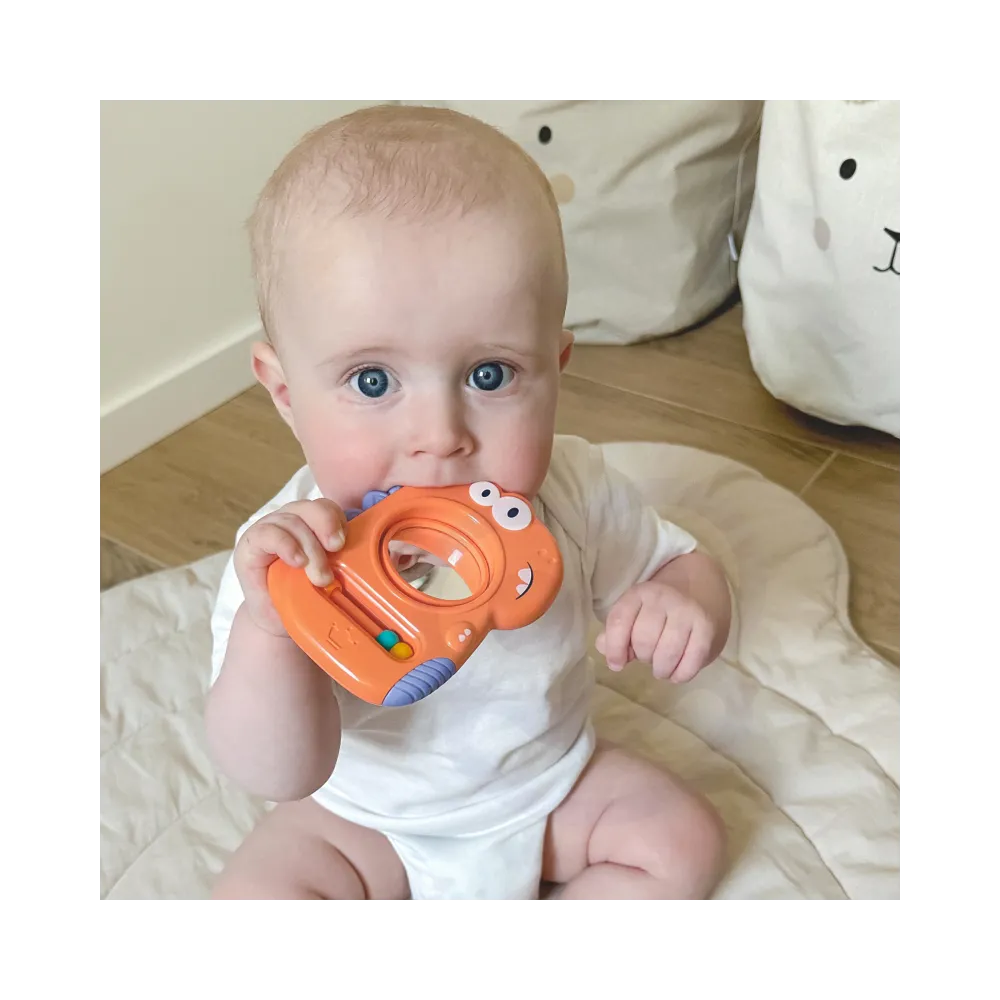 WOOPIE BABY Zabawka Sensoryczna Gryzak Lusterko Dino