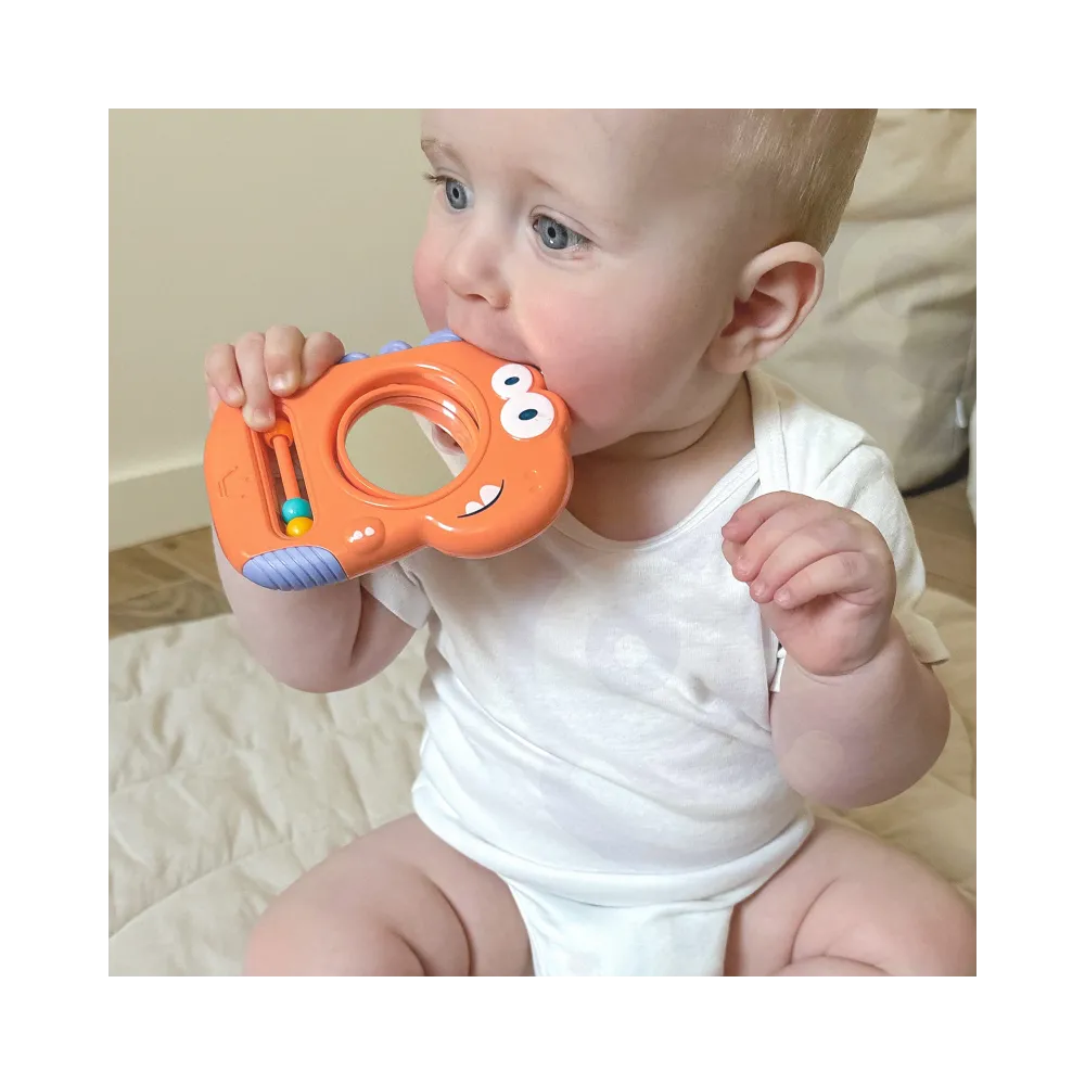 WOOPIE BABY Zabawka Sensoryczna Gryzak Lusterko Dino