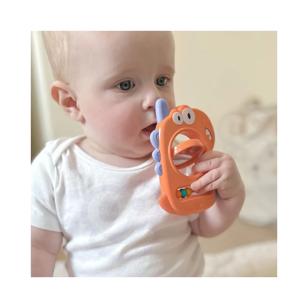 WOOPIE BABY Zabawka Sensoryczna Gryzak Lusterko Dino