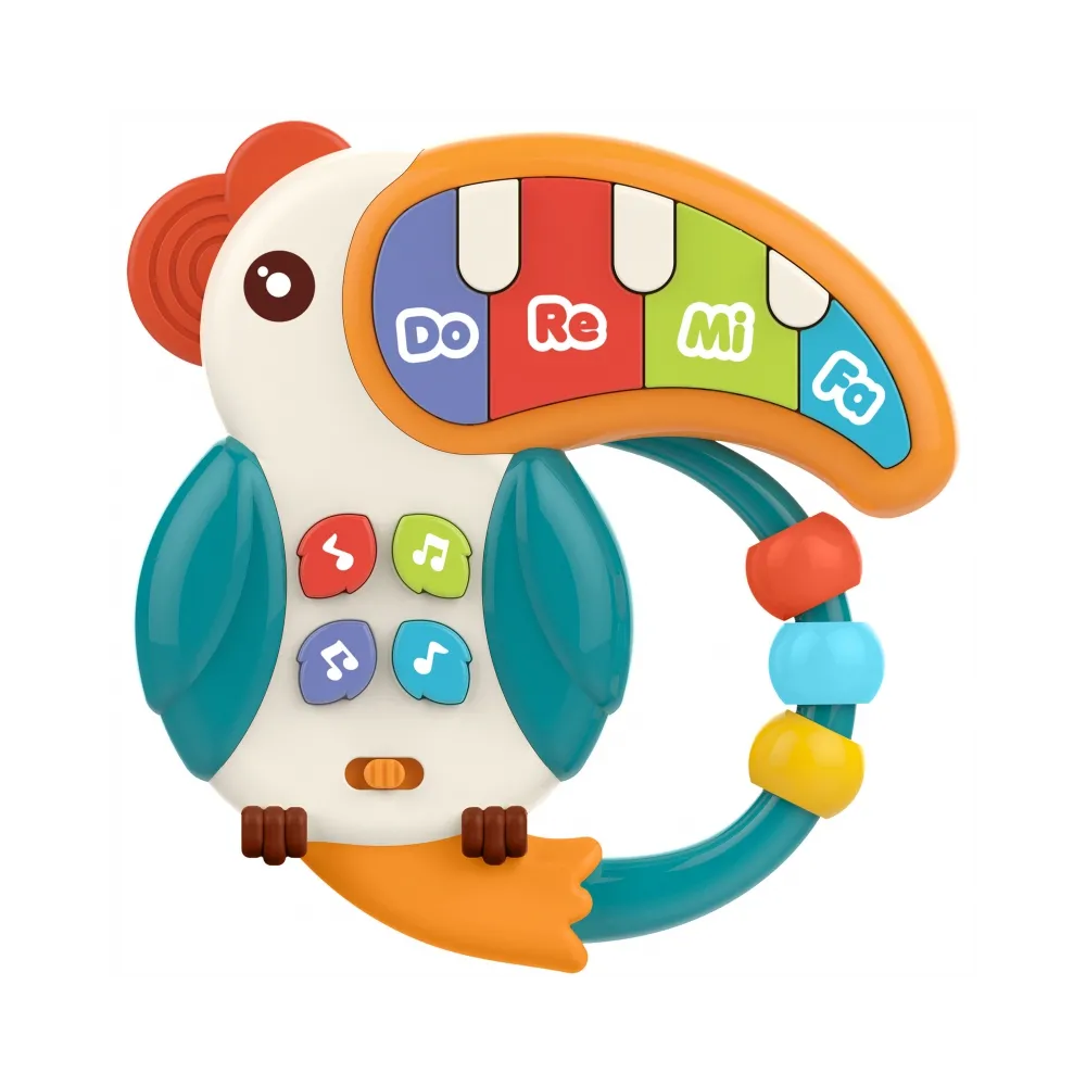 WOOPIE BABY Zabawka Muzyczna Pianinko Gryzaczek Pelikan 3w1