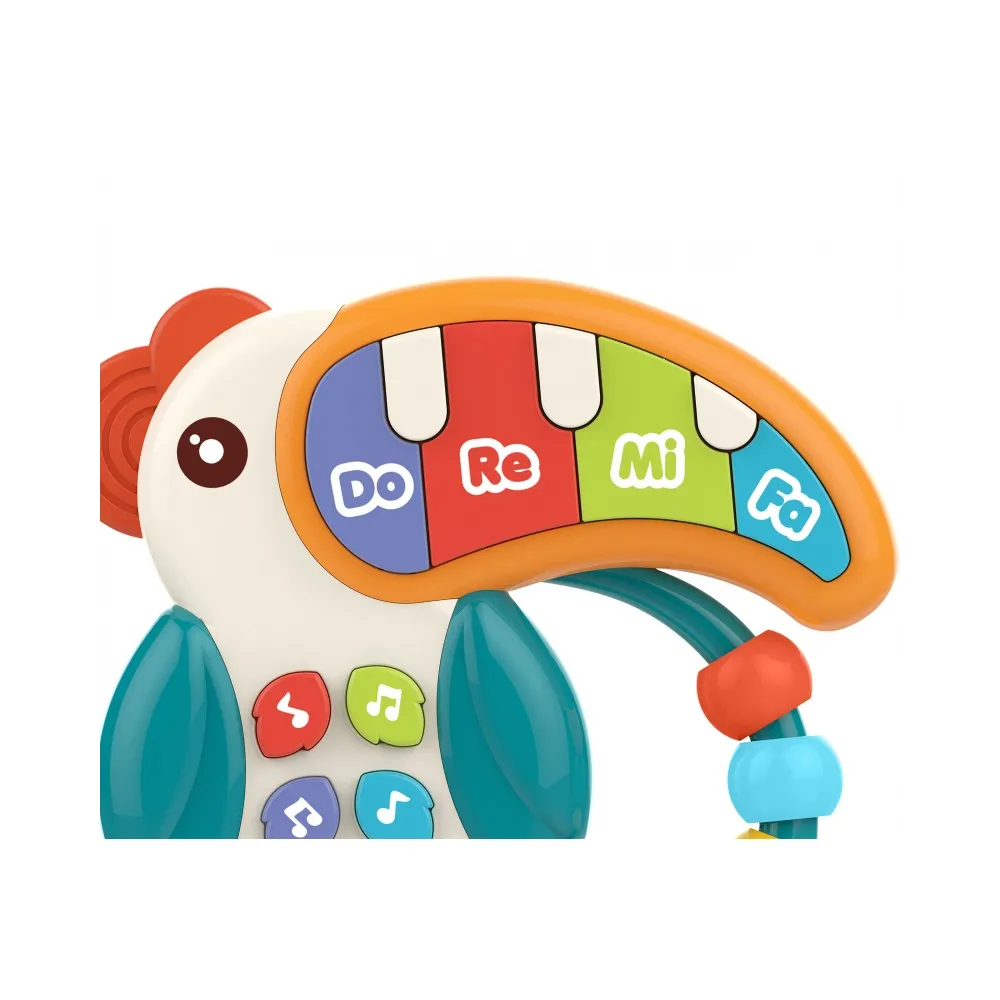 WOOPIE BABY Zabawka Muzyczna Pianinko Gryzaczek Pelikan 3w1