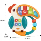 WOOPIE BABY Zabawka Muzyczna Pianinko Gryzaczek Pelikan 3w1