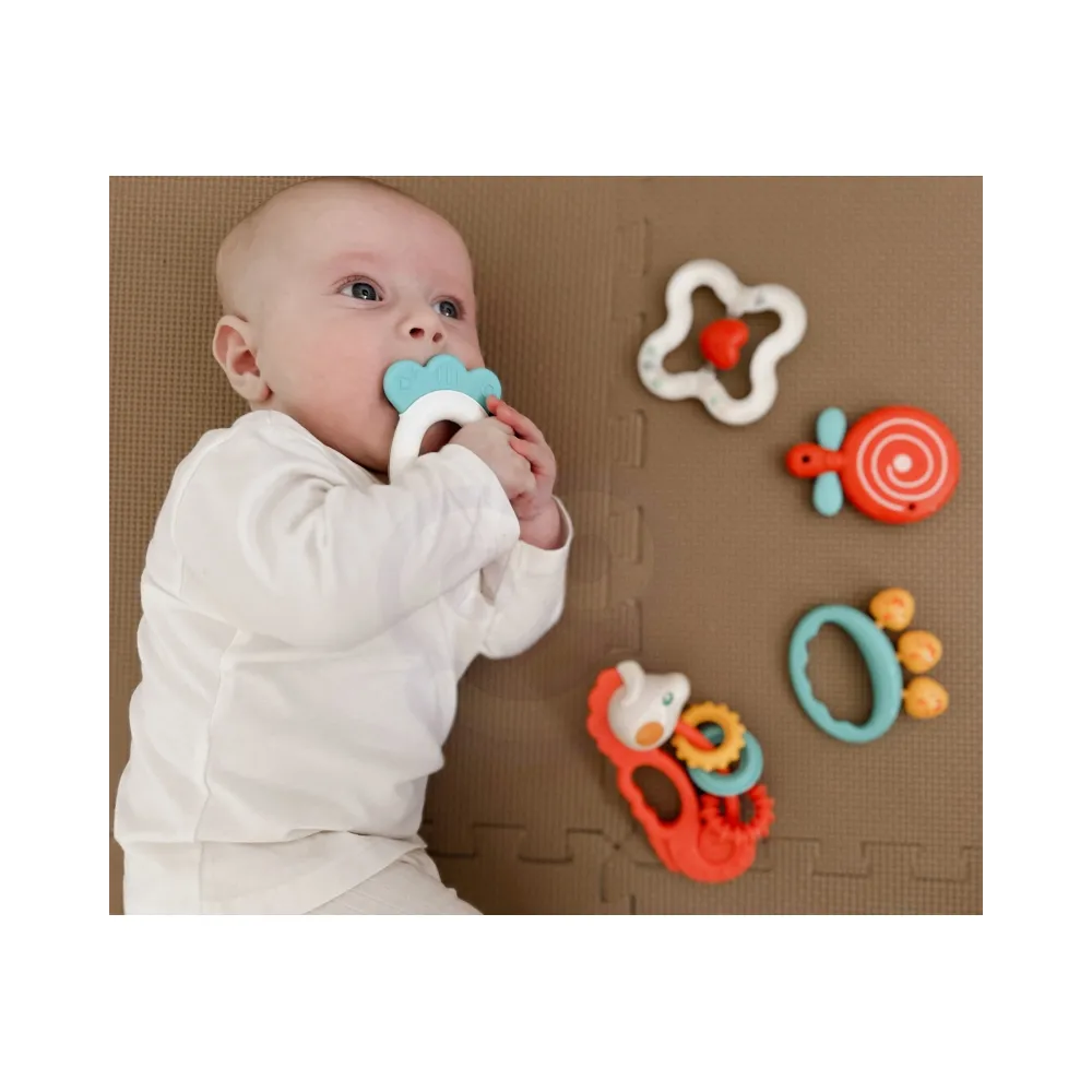 WOOPIE BABY Zestaw Gryzaków Grzechotek Sensorycznych