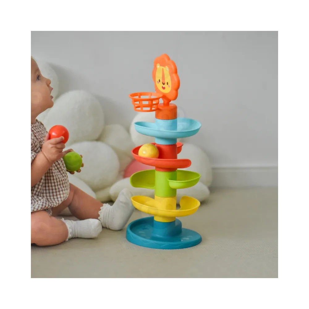 Kolorowa zjeżdżalnia rozwijająca zdolności manualne